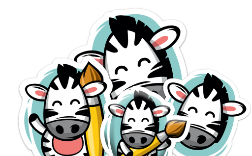 Print Custom Stickers Online | Free Shipping | Zebra Printshop